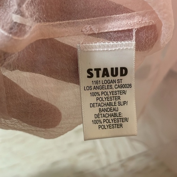 STAUD Hyacinth Organza Shell Light Pink 2 Piece NWT  Stunning Maxi Dress - Picture 16 of 16